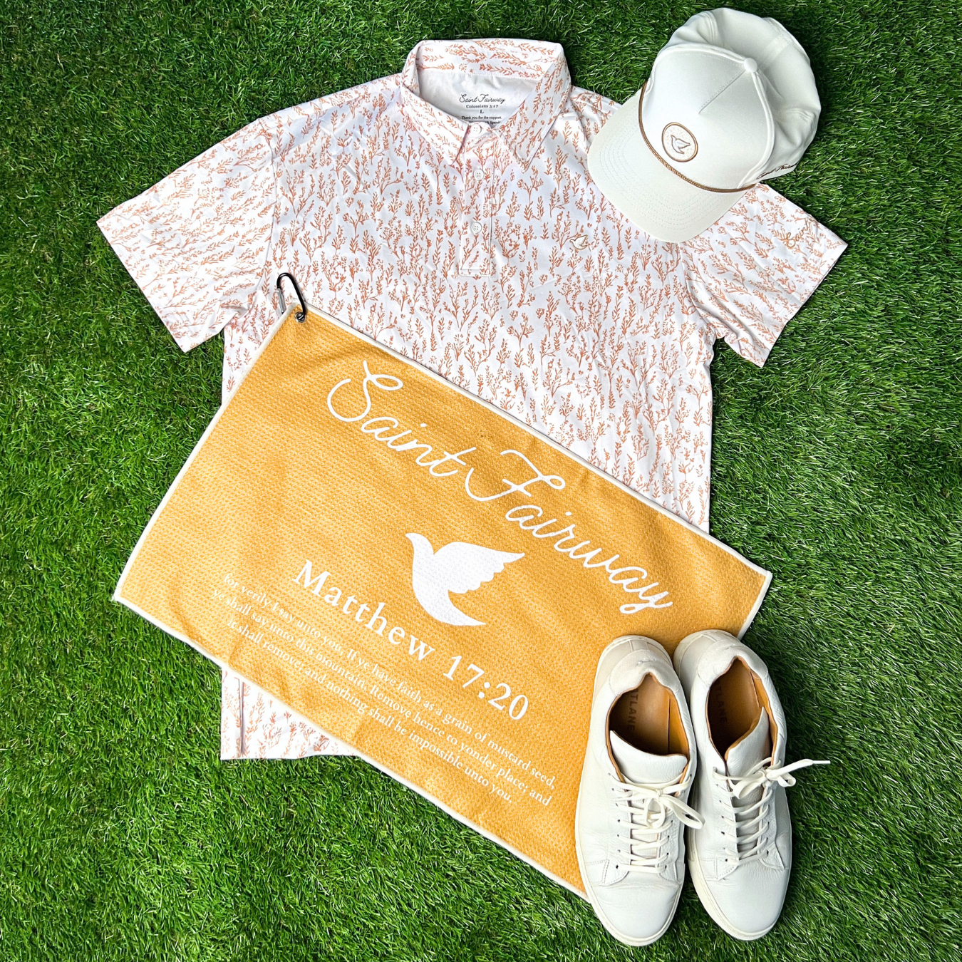 "Mustard Seed" Waffle Golf Towel